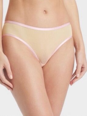 Women's Mesh Cheeky Underwear - Auden™ Yellow Ombre Size XL (16) new